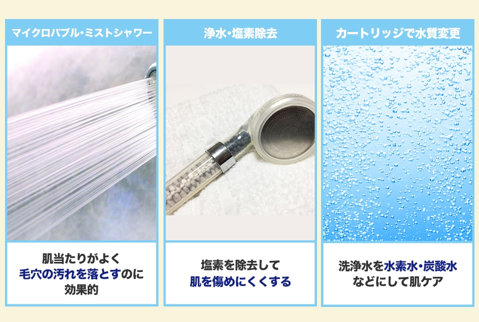 『美肌効果』が期待できる交換用シャワーヘッドの機能とは?