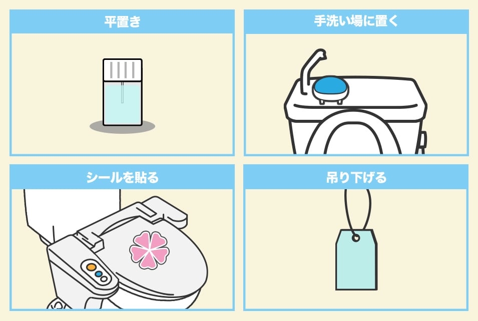 『設置タイプ』のトイレ消臭剤