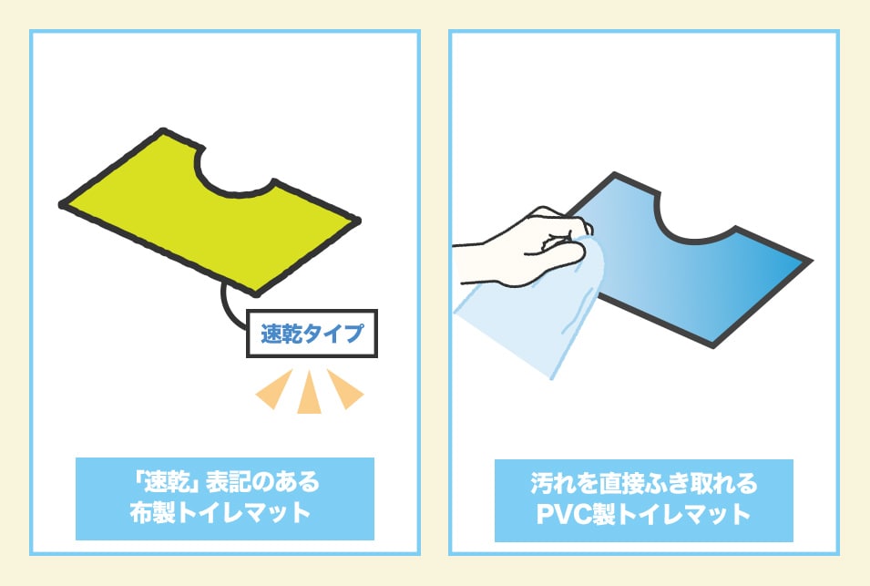 洗濯・お手入れの手間を省くトイレマットとは？