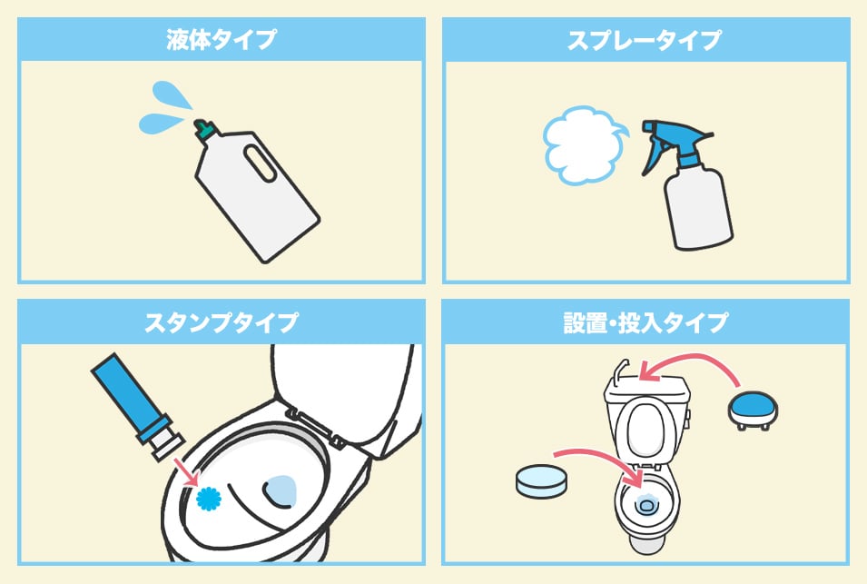 トイレ用洗剤の種類とは？液体・スプレーなど各タイプの特徴を紹介