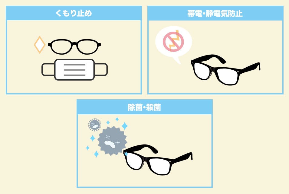 メガネクリーナーを『洗浄効果以外の機能』で選ぶ