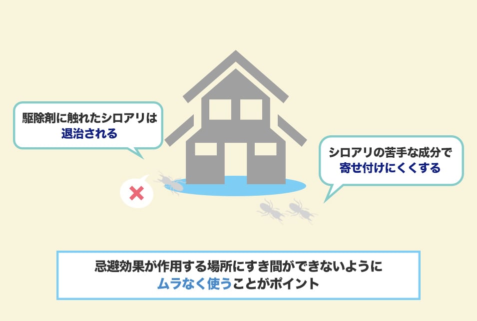 シロアリが住み着かないようにしたいときのシロアリ駆除剤の選び方