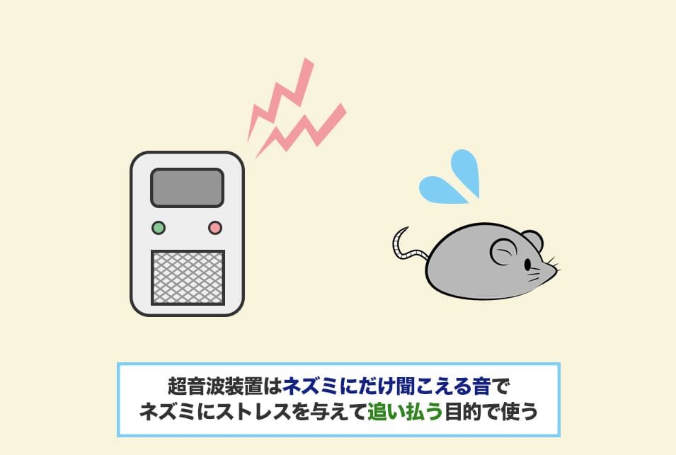 超音波ネズミ駆除装置ってどんな道具？どんな使い方でネズミを駆除する？