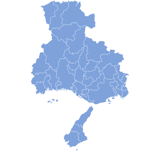 兵庫県の地図