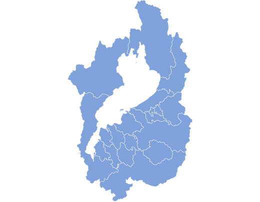 滋賀県の地図